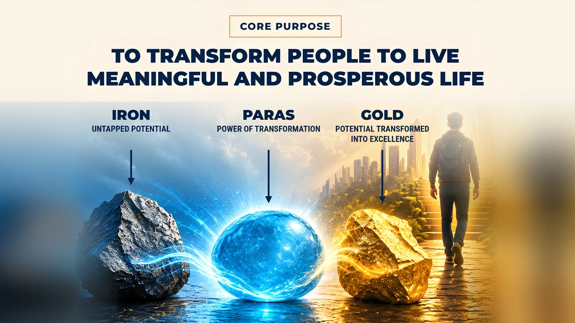 Core purpose: transforming untapped potential into excellence.